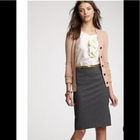 J. Crew gray Wool Pencil Skirt - Picture 7 of 8